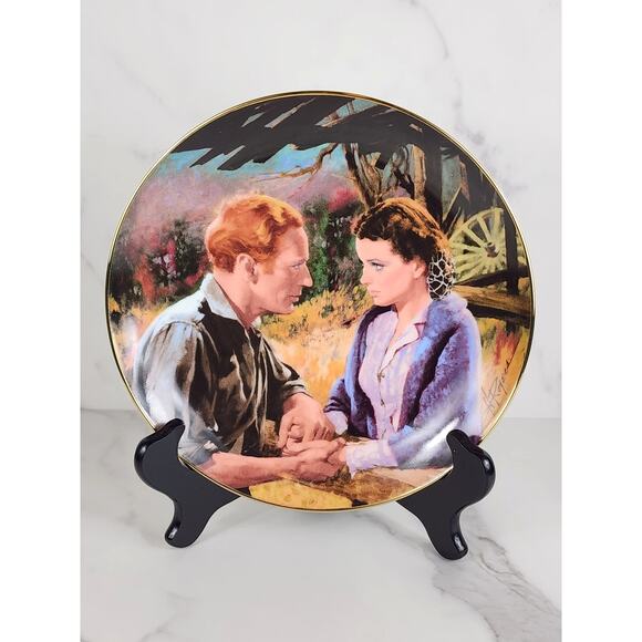 After The War Scarlett Gone With The Wind Year 1988 Fine China 8 1/2" Plate Vtg - Picture 1 of 13